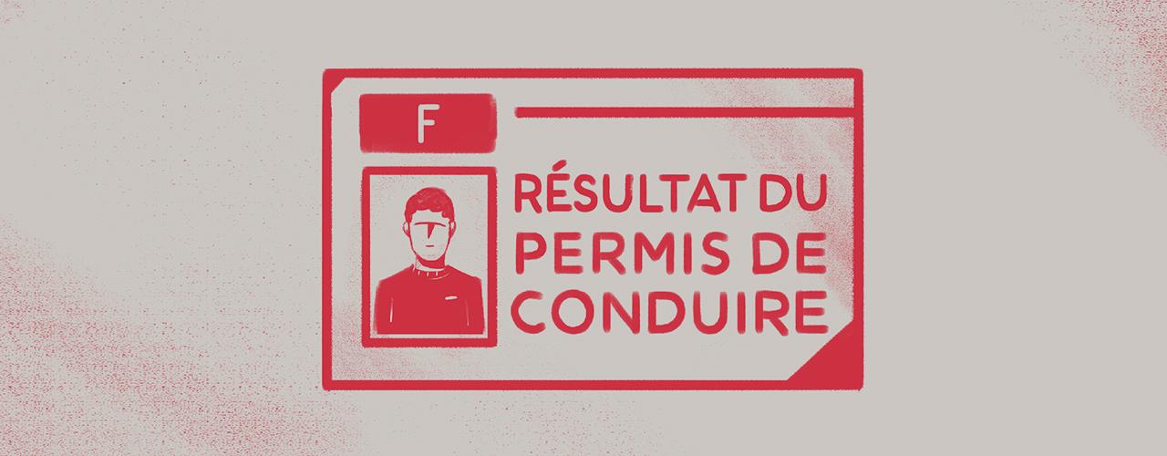 Illustration du résultat du permis de conduire