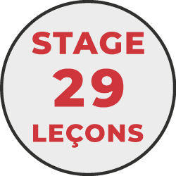 STAGE 29 LEÇONS<br/><b>BOÎTE MANUELLE</b>